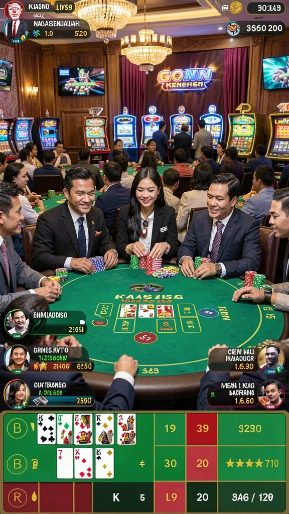 Fitur chat untuk berinteraksi dengan pemain lain.