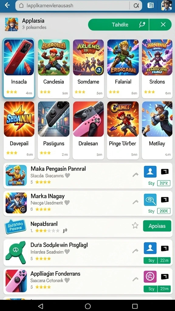 Contoh level yang penuh tantangan dan keseruan.