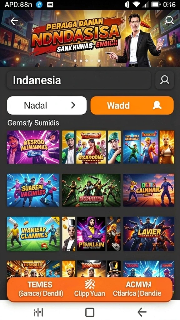 Tampilan antarmuka yang modern dan mudah digunakan.