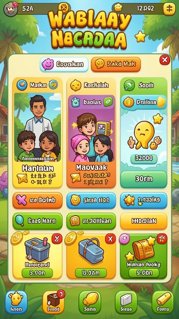 Beragam pilihan permainan yang menghibur.