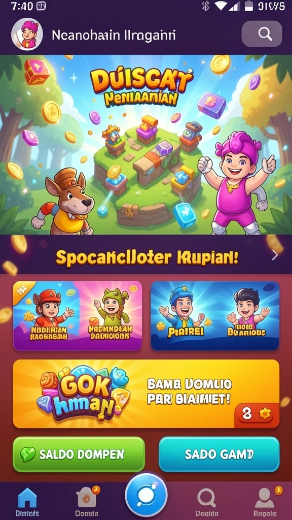 Tantangan seru di level yang lebih sulit.