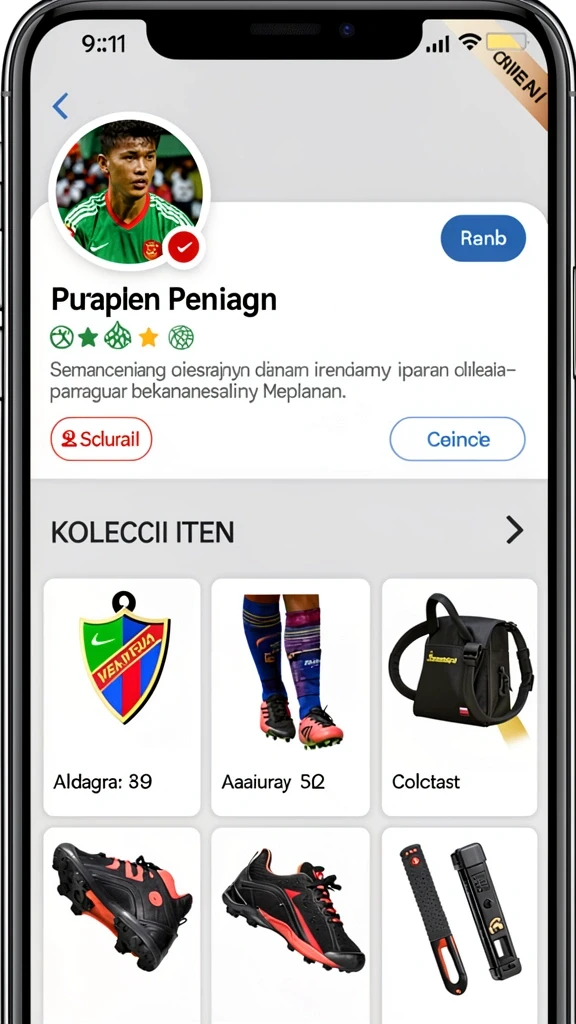 Tampilan antarmuka permainan yang user-friendly.