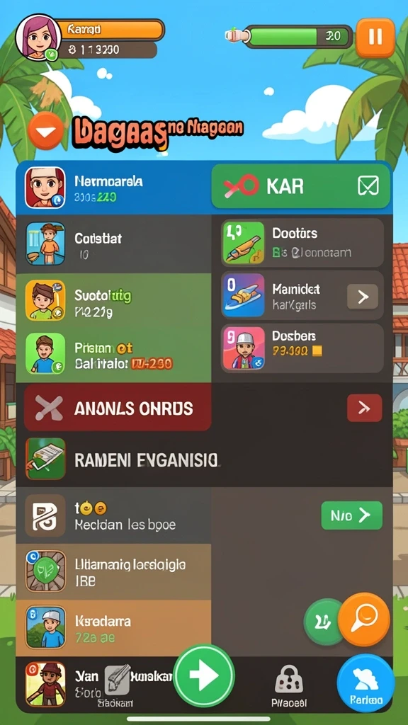 Gambaran antarmuka utama HARTA11 yang modern.
