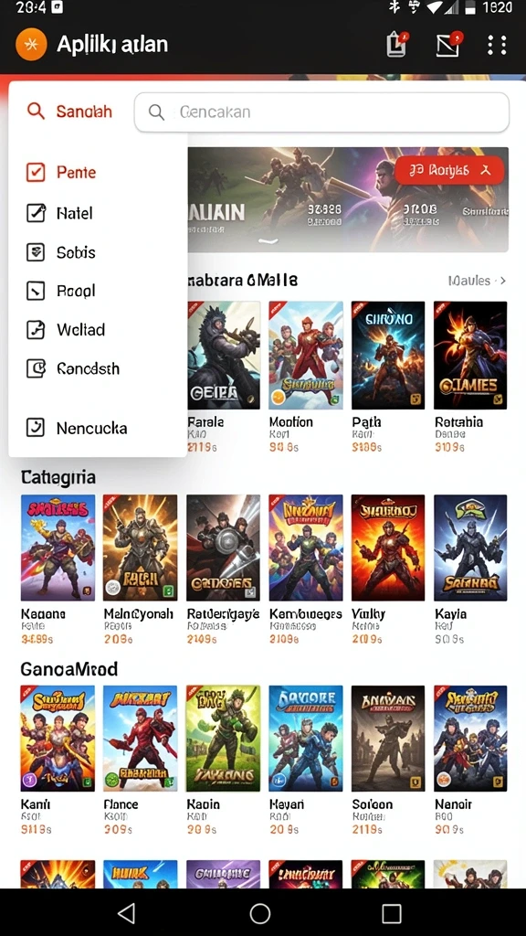 Sesi permainan yang penuh aksi dan tantangan.