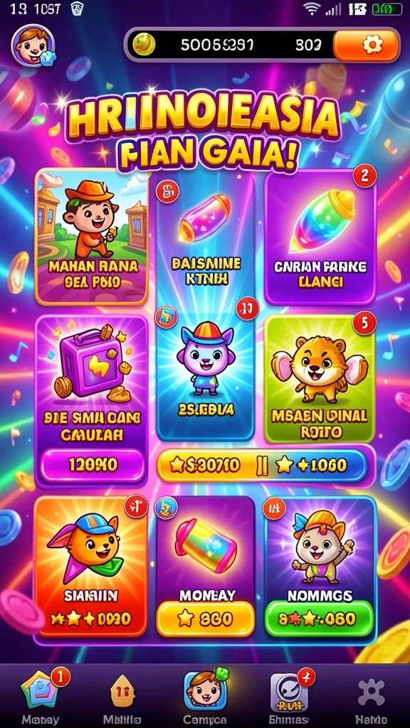 Mode permainan dengan tantangan yang seru dan menarik.