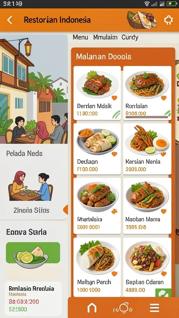 Tampilan antarmuka yang ramah pengguna dan menarik.
