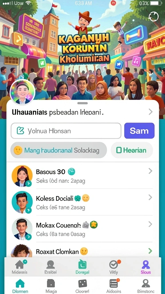 Tampilan antarmuka yang user-friendly.