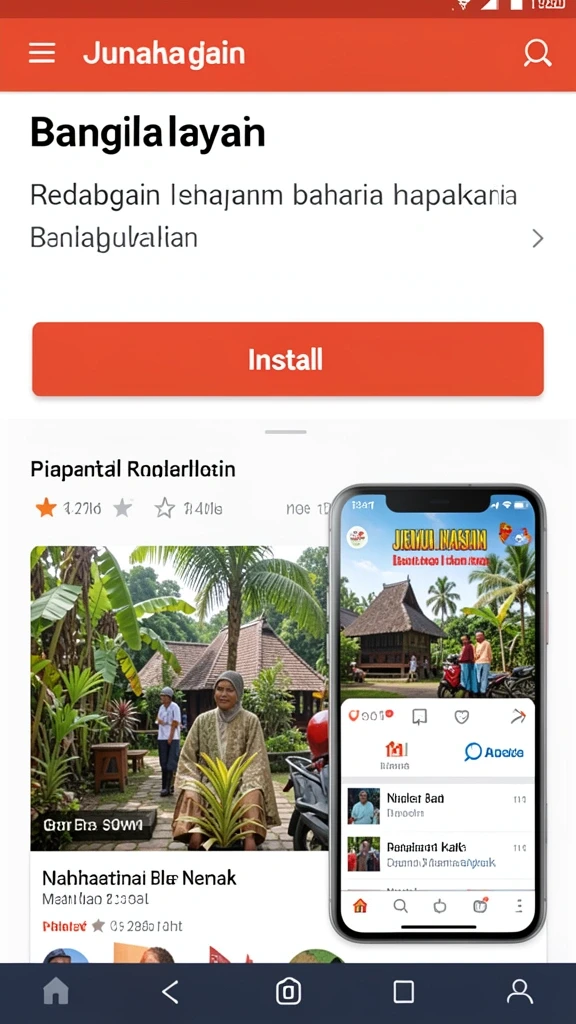 Tampilan antarmuka yang user-friendly.