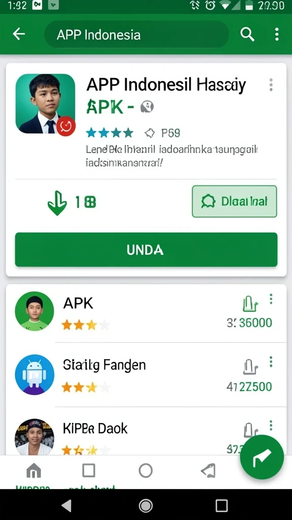 Tampilan antarmuka yang user-friendly.