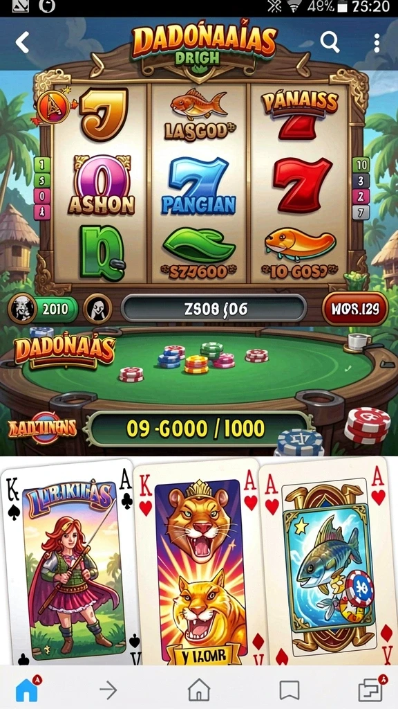 Berbagai pilihan tema permainan slot.
