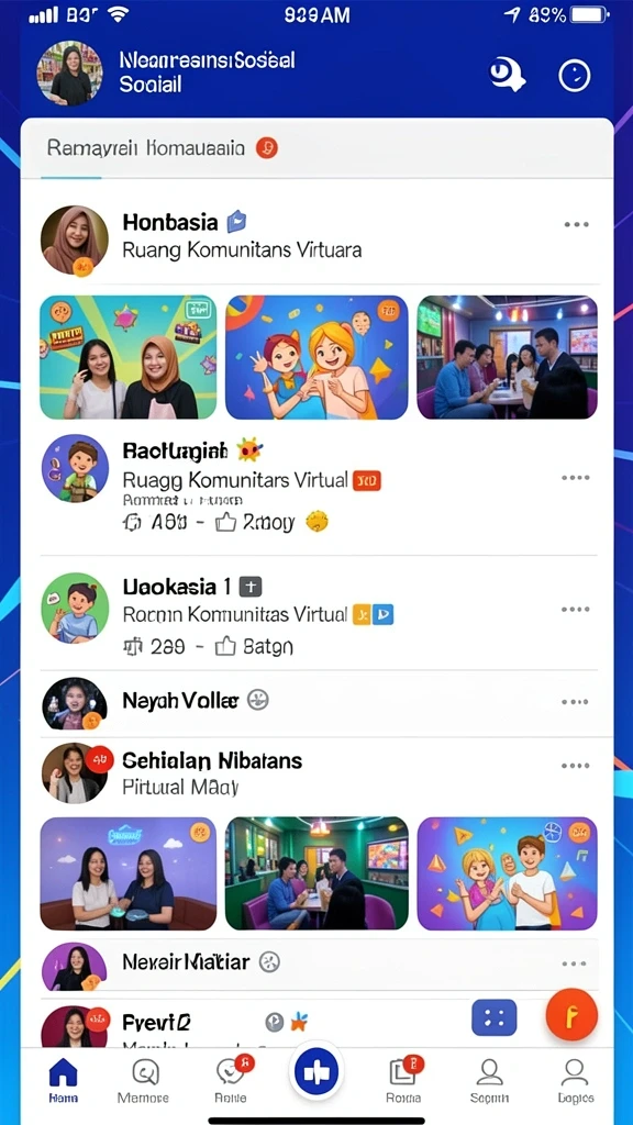 Tampilan menu utama yang menarik dan mudah dinavigasi.