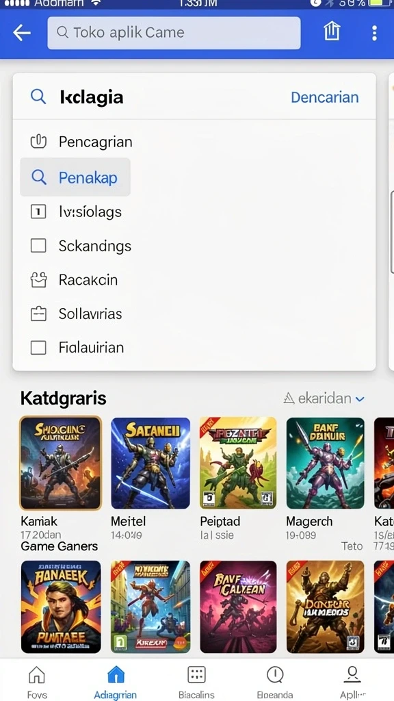 Tangkapan layar ketiga menggambarkan karakter karakter dengan kemampuan spesial.