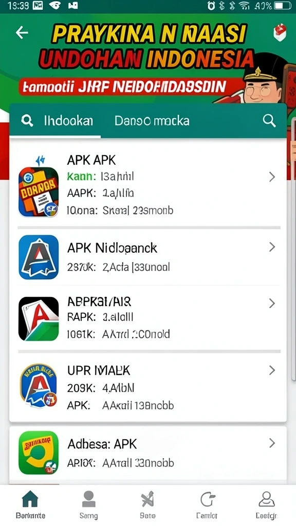 Tampilan antarmuka yang menarik dan modern.