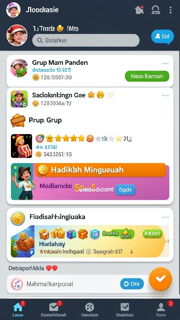 Fitur live chat untuk interaksi lebih baik antara pengguna.