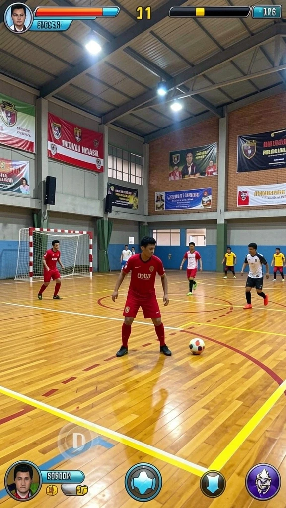 Screenshots menampilkan suasana seru dalam permainan.