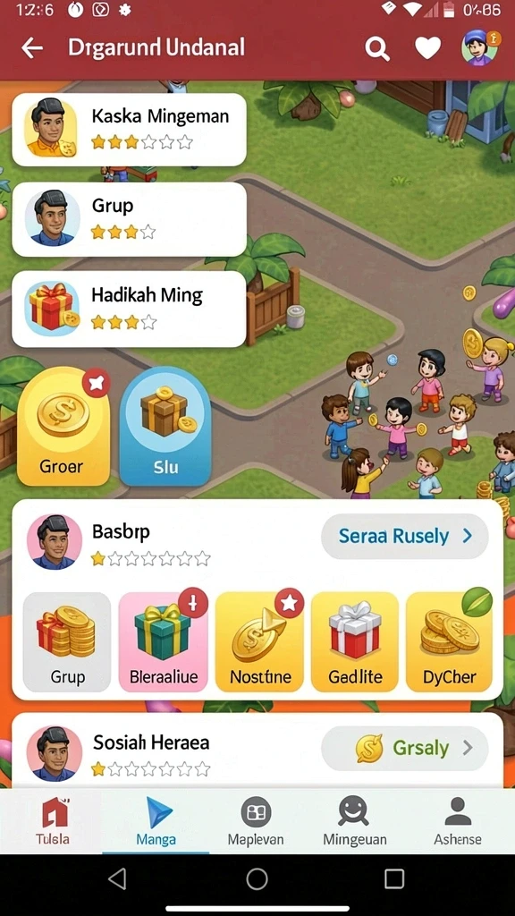 Grafis yang menawan dan karakter yang unik.