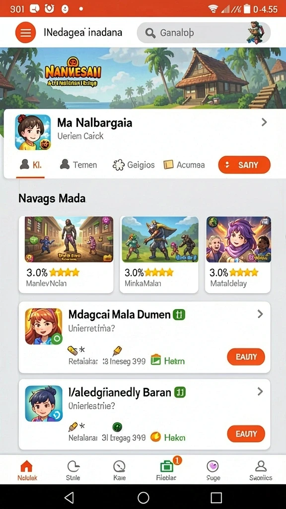 Berbagai pilihan permainan yang menguntungkan.